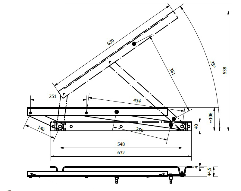 Zvedací mechanismus MULTIBOX